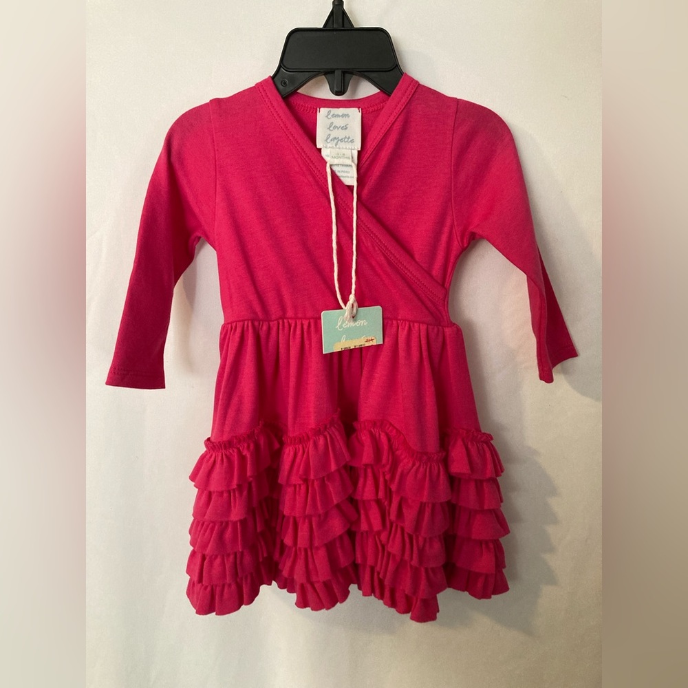 Lemon loves Lime NWT pink ruffle dress 3-6 month